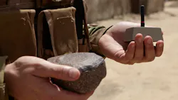 The ground sensor nodes are easily disguised as rocks which makes detection extremely difficult Photo courtesy of Lockheed Martin The ground sensor nodes are easily disguised as rocks which makes detection extremely difficult Photo courtesy of Lockheed Martin