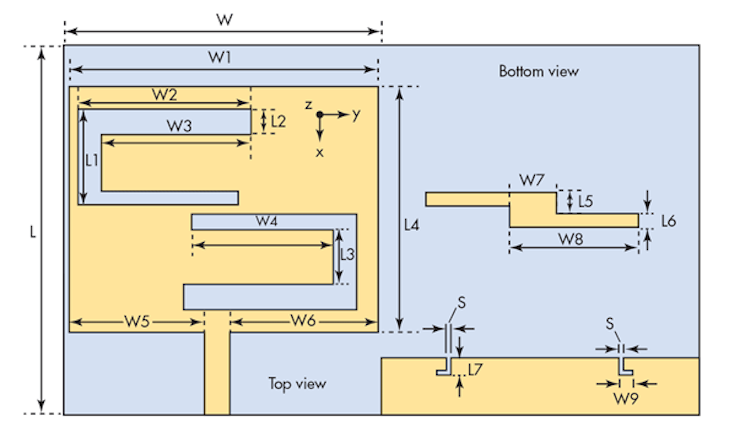 Microstrip slot antenna