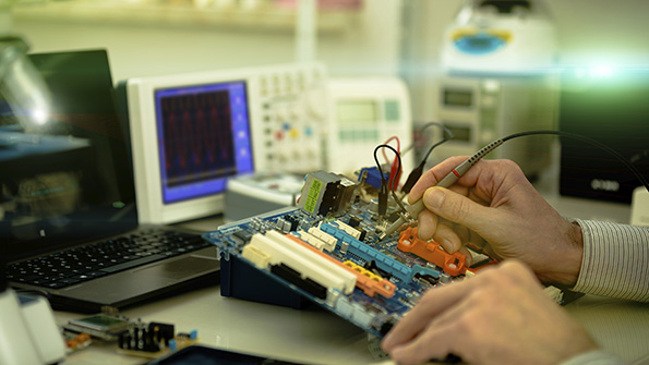 The most effective way to find EMI is with a digital oscilloscope or spectrum analyzer Most of the major test equipment manufacturers offer EMI packages with antennas or probes to help you locate out the offending signals Image courtesy of ThinkStock