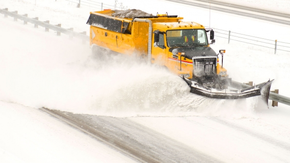 Wyoming officials will equip 400 snow plows patrol cars and commercial trucks with dedicated shortrange communications systems so that they can chat about the weather and send collision warnings to each other Image courtesy of Thinkstock
