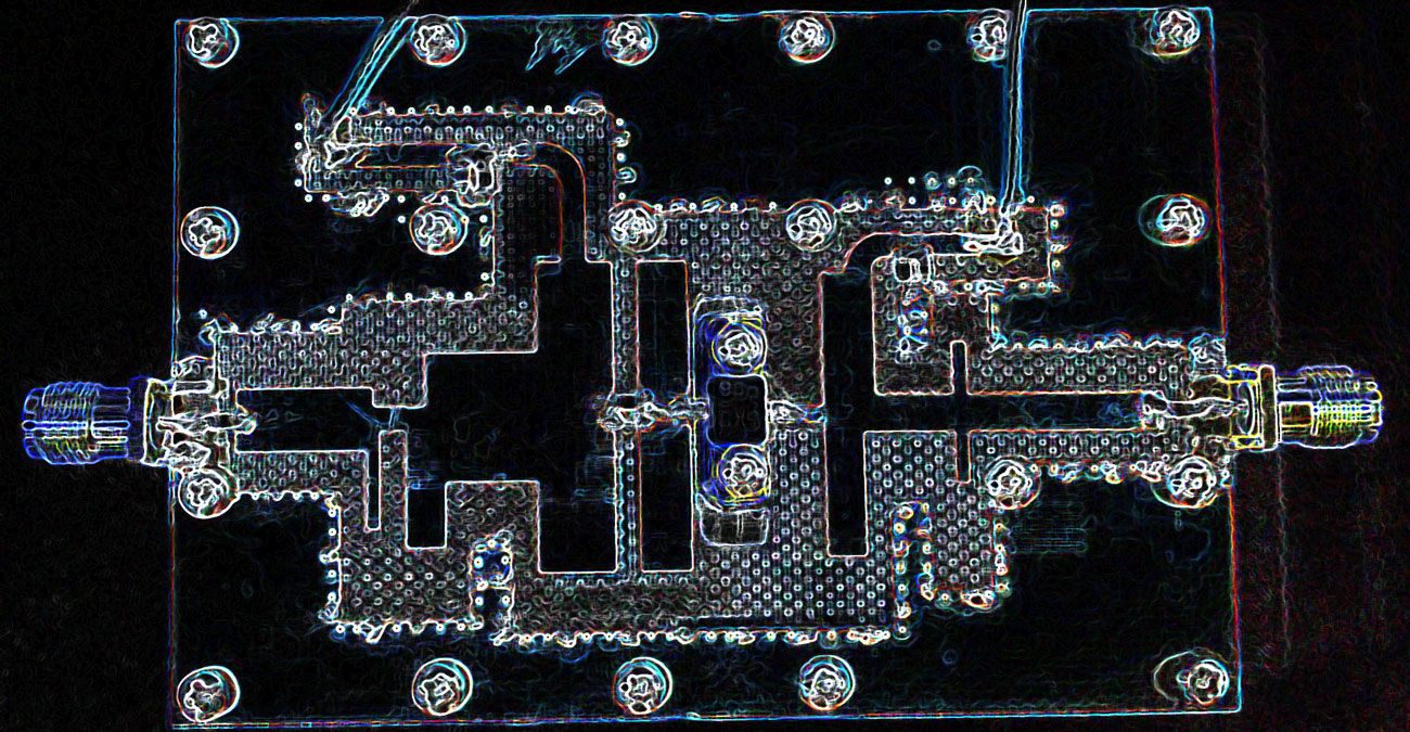 The assembled prototype PA