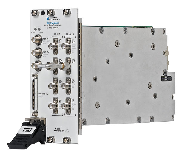 1 The NI PXIe5644R is a vector signal transceiver VST that fits within a threeslot PXI Express module and features 80MHz of instantaneous bandwidth across a frequency range of 65 MHz to 6 GHz