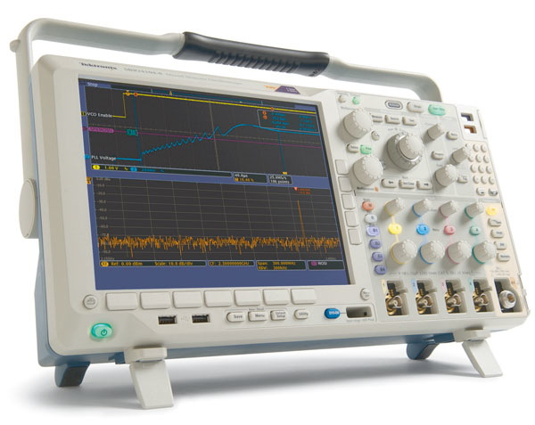 The models MDO40143 and MDO40343 are the two latest additions to the MDO4000 series of oscilloscopesspectrum analyzers introduced last year The new models have analog bandwidths of 100 and 350 MHz for the scopes and RF ranges of 50 kHz to 3 GHz for the spectrum analyzers