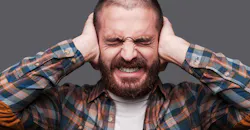 Holding ears Holding ears