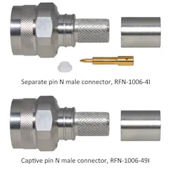 RF Industries TypeN male connectors RF Industries TypeN male connectors