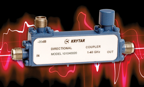 This is one of the industryrsquos more broadband directional couplers with 20dB coupling from 1 to 40 GHz by means of stripline circuitry and SMA coaxial input and output connectors Photo courtesy of Krytar