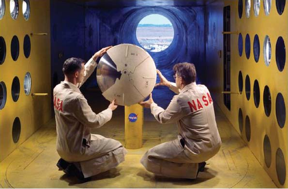 NASA technicians evaluate the temperature effects of atmospheric reentry on electronic materials Photo courtesy of NASA wwwnasagov