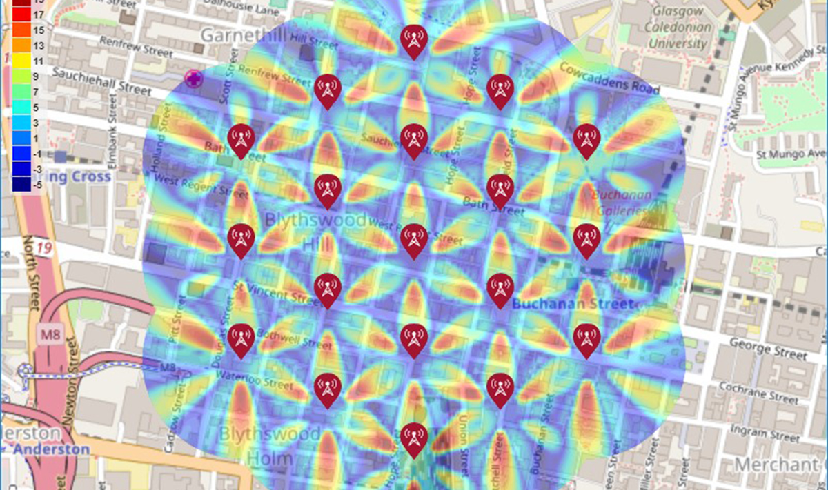 Algorithms to Antenna: Visualize Antenna-Array and SINR Patterns on a Map |  Microwaves & RF