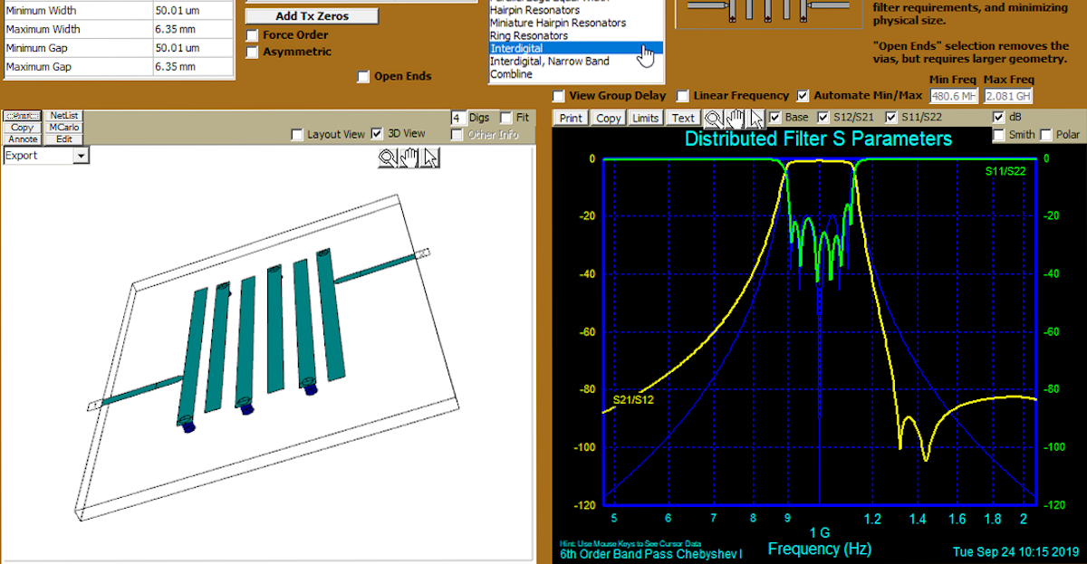 Microwave filter design software windows 10