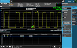 4. In this screen capture of transmitter testing, the module exhibits modulation depth of 90%. 4. In this screen capture of transmitter testing, the module exhibits modulation depth of 90%.