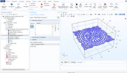 3. This image illustrates geometry and physics settings in the COMSOL Multiphysics software. 3. This image illustrates geometry and physics settings in the COMSOL Multiphysics software.