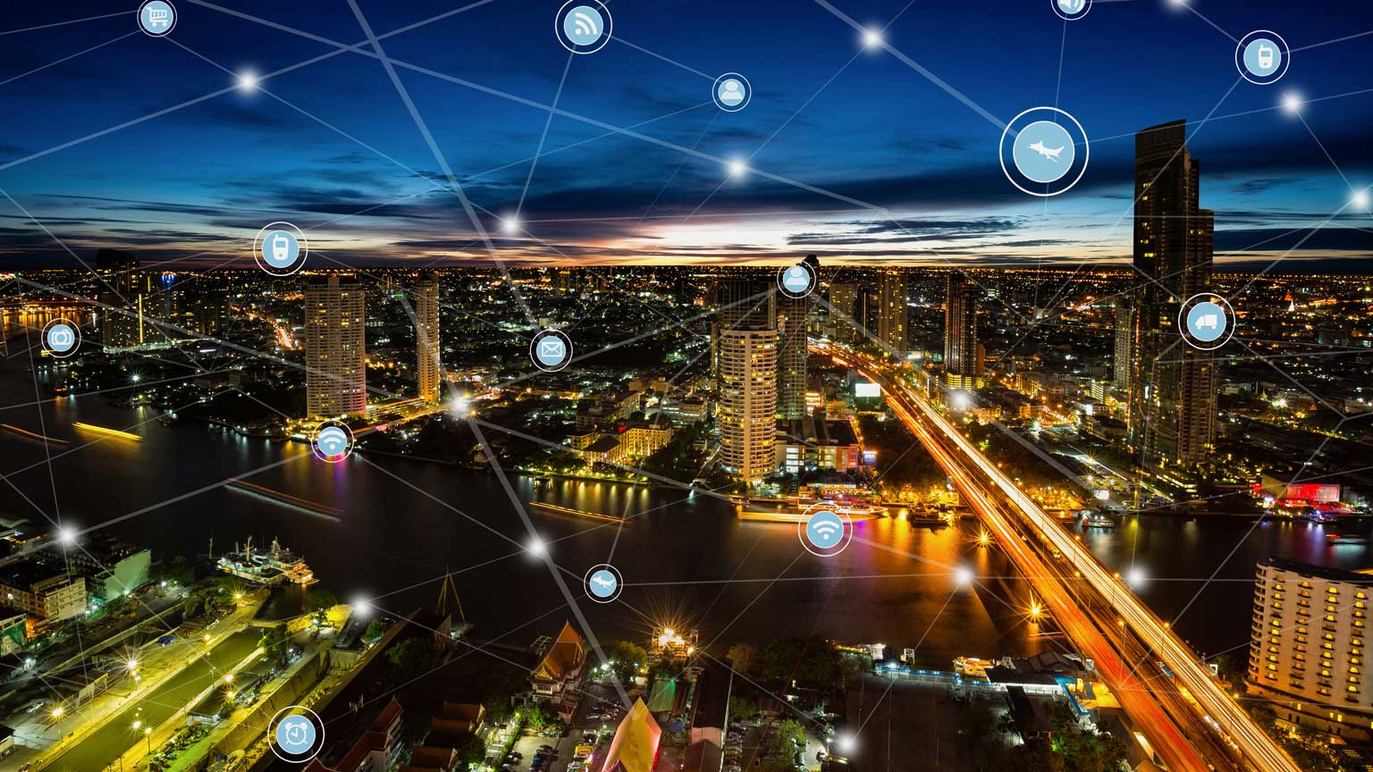 Smart City Busakorn Pongparnit Dreamstime L 85064506