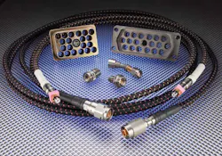 2. Times Qualified MILTECH flexible cable assemblies provide high phase stability over a wide temperature range. (Courtesy of Times Microwave Systems) 2. Times Qualified MILTECH flexible cable assemblies provide high phase stability over a wide temperature range. (Courtesy of Times Microwave Systems)