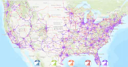 1. T-Mobile, including Sprint, coverage in the U.S. (Image courtesy of nPerf) 1. T-Mobile, including Sprint, coverage in the U.S. (Image courtesy of nPerf)