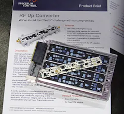 3. The trend toward modular RF system design continues with the launch of Spectrum Control’s SCi Blocks. Shown is a SOSA-aligned OpenVPX module with an RF “stick” atop the module. 3. The trend toward modular RF system design continues with the launch of Spectrum Control’s SCi Blocks. Shown is a SOSA-aligned OpenVPX module with an RF “stick” atop the module.