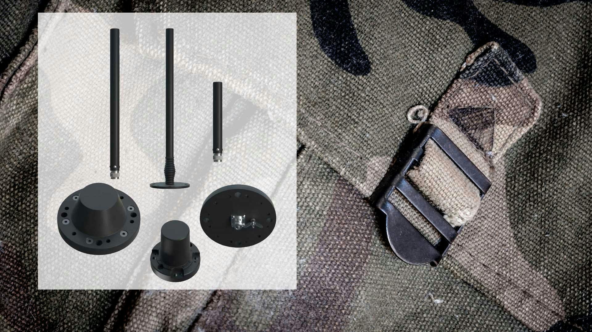 Military-grade antennas in a variety of shapes and sizes serve the needs of GPS, L-band, C-band, and S-band applications.