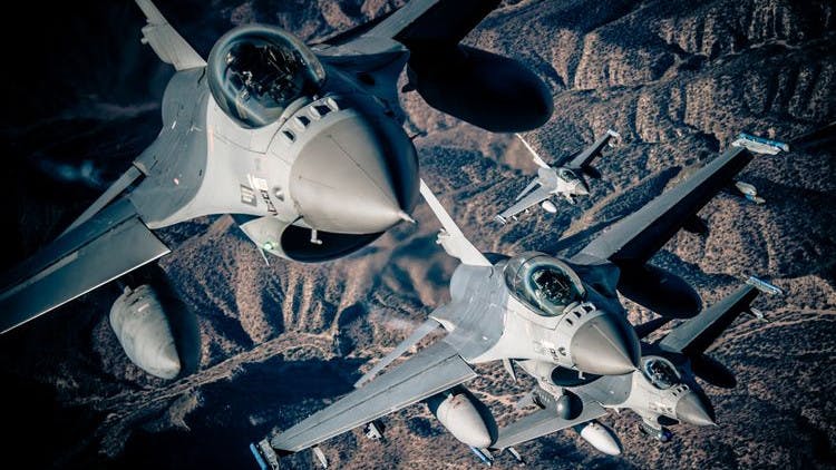 The F 16 Fighter Is Supported By Northrop Grumman With Caes As A Major Component Supplier