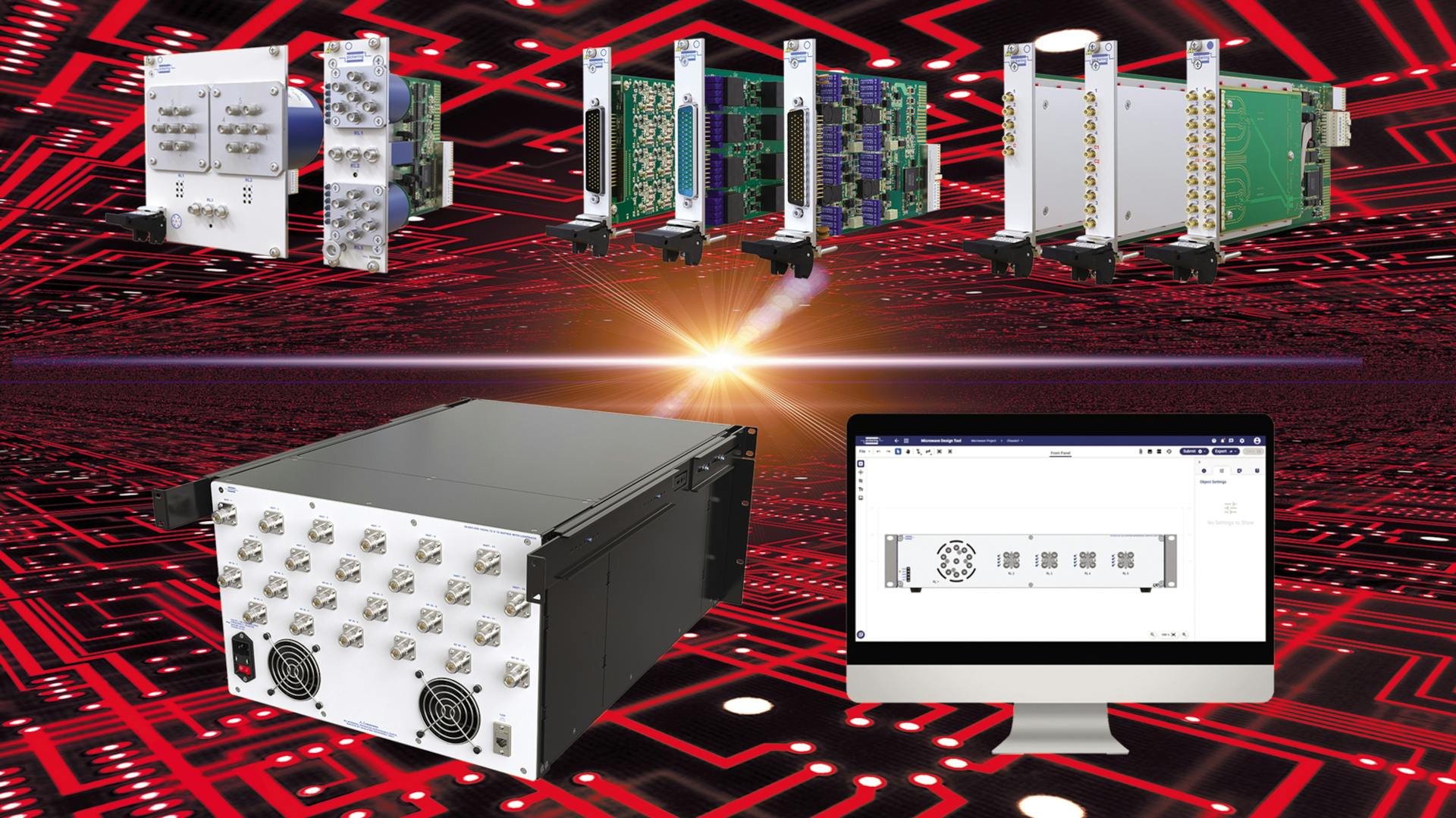 PXI/PXIe microwave multiplexer modules span 8 GHz to 40 GHz