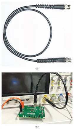 6. Shown is a coaxial cable with BNC connectors. 6. Shown is a coaxial cable with BNC connectors.