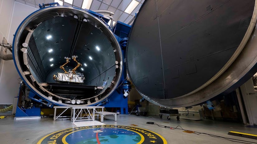 The RSGS integrated robotic payload applies robotic technology to the maintenance and servicing of commercial and military satellites in geosynchronous orbit above the Earth.