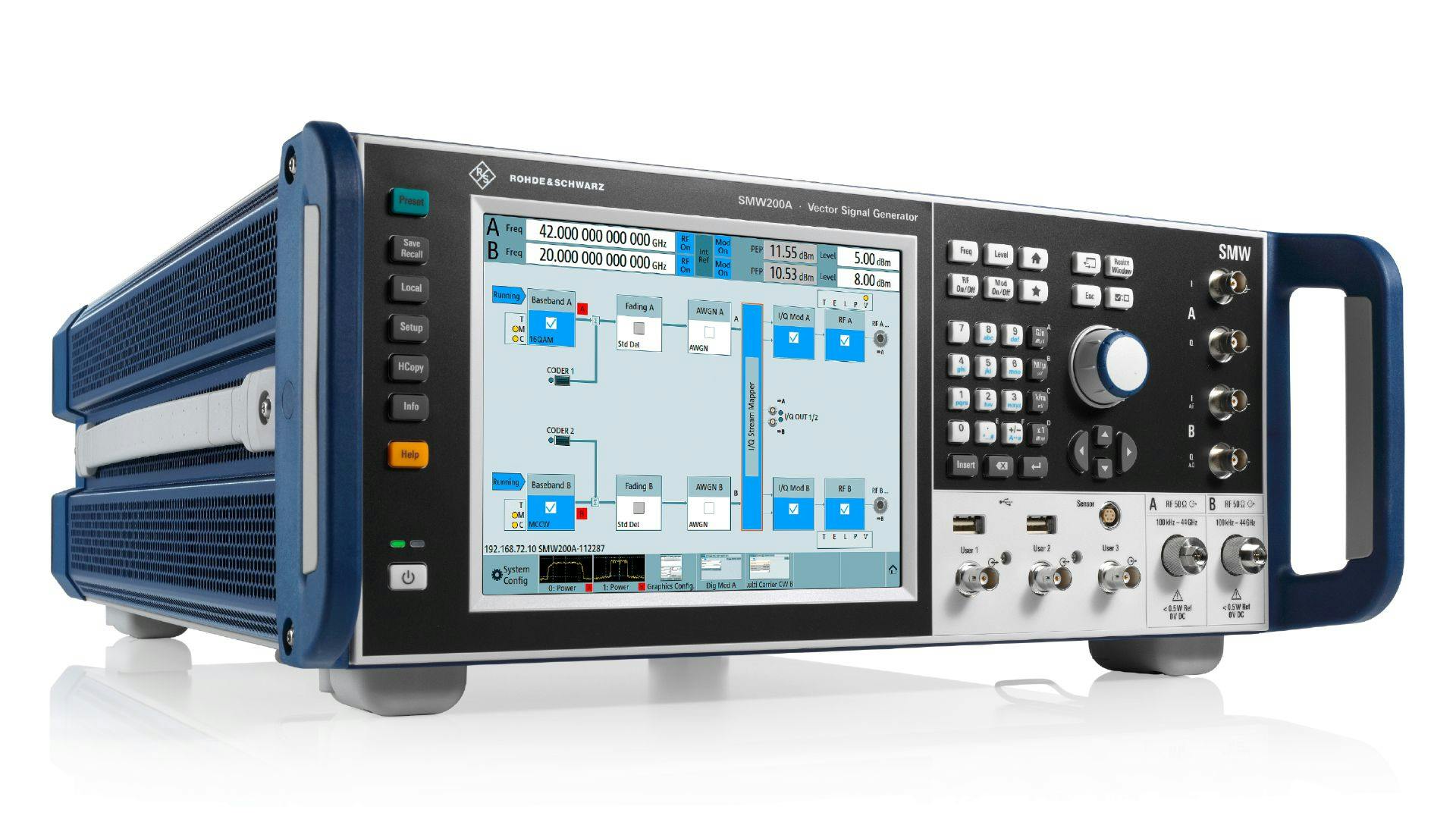 R&S SMW200A and R&S SMM100A vector signal generators feature significantly improved EVM performance.