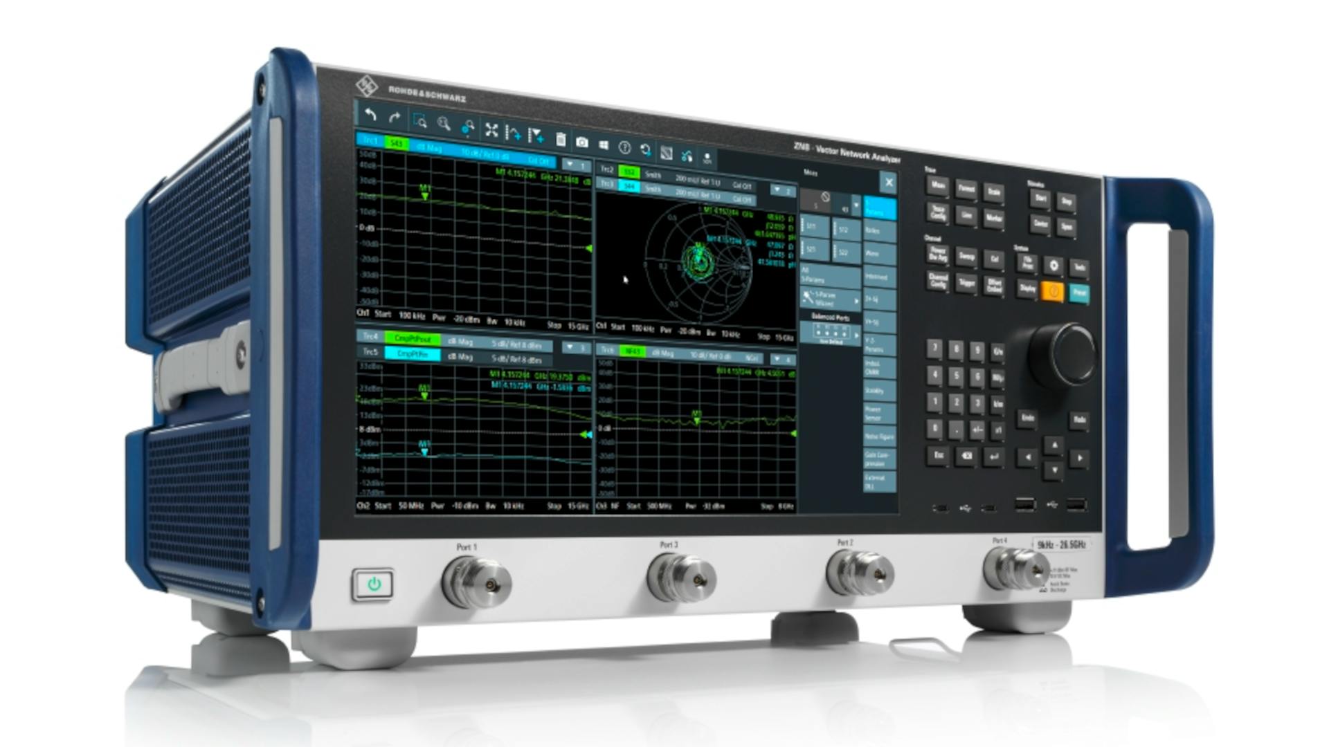 The R&S ZNB3000 vector network analyzer is ideal for high-volume production environments.
