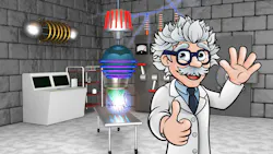 Mad scientist cartoon Mad scientist cartoon