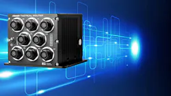 The military-grade Cheetah Router and its built-in connectors support PAM4 data rates as high as 56 Gb/s. The military-grade Cheetah Router and its built-in connectors support PAM4 data rates as high as 56 Gb/s.