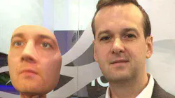 On the left is a 3D-printed mask of Matt Lewis, who is pictured on the right, which was used to try and fool facial-recognition software. On the left is a 3D-printed mask of Matt Lewis, who is pictured on the right, which was used to try and fool facial-recognition software.