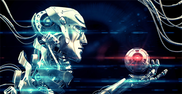 Wired robot in Hamlet pose