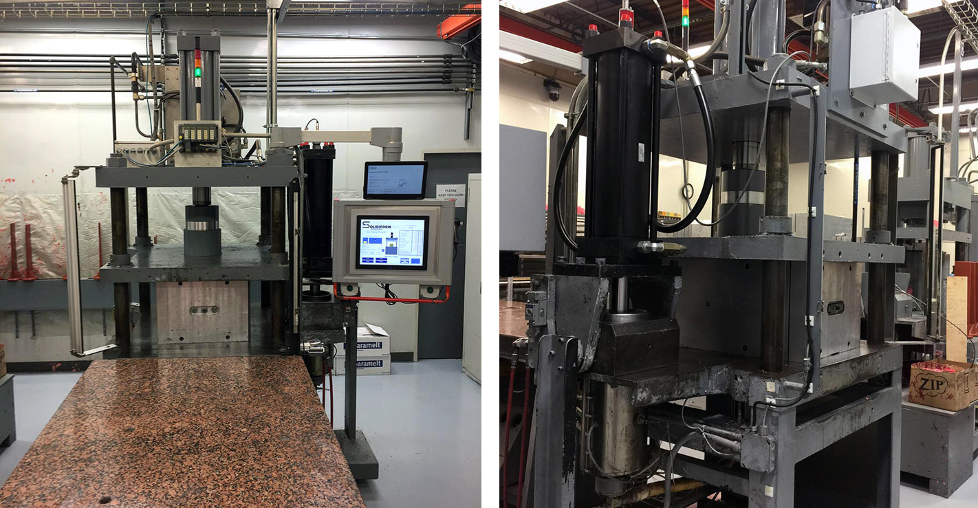 Red Lion control panel and cylinder