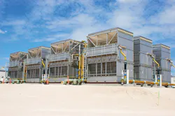 The HXV Hybrid Cooler virtually eliminates plume and reduces water usage. The HXV Hybrid Cooler virtually eliminates plume and reduces water usage.