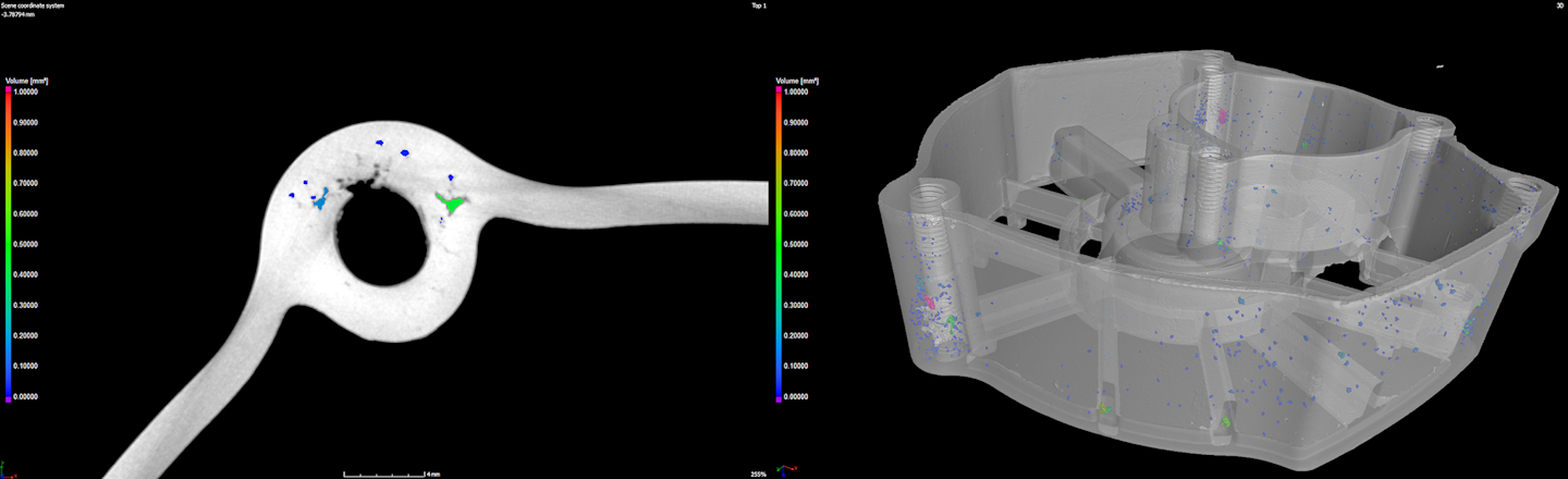 Analiza oštećenja pomoću CT skeniranja.