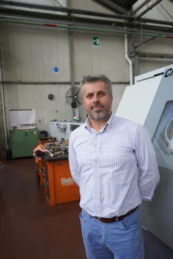 Davide Negroni, head of production at the Castiglione d’Adda site near Milan manufacturing several million tools per annum. Davide Negroni, head of production at the Castiglione d’Adda site near Milan manufacturing several million tools per annum.