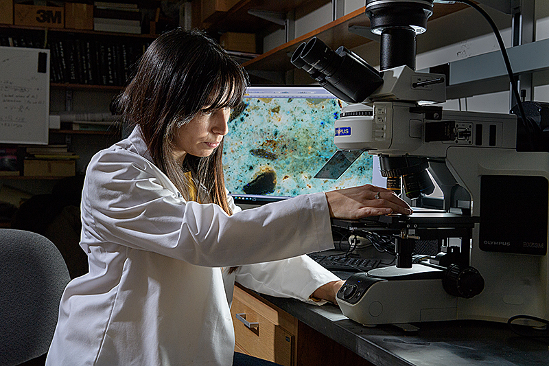 Marian Velay Lizancos and her students are developing concrete that can sequester carbon dioxide more successfully and efficiently than traditional mixes.