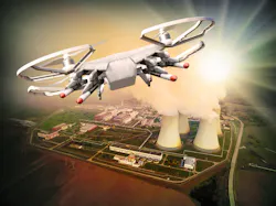 Drone attacking nuclear plant Drone attacking nuclear plant