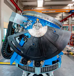 For the high-precision positioning system, both the narrow installation space and the extensive pivoting angle of over 400-deg. proved to be challenging. For the high-precision positioning system, both the narrow installation space and the extensive pivoting angle of over 400-deg. proved to be challenging.