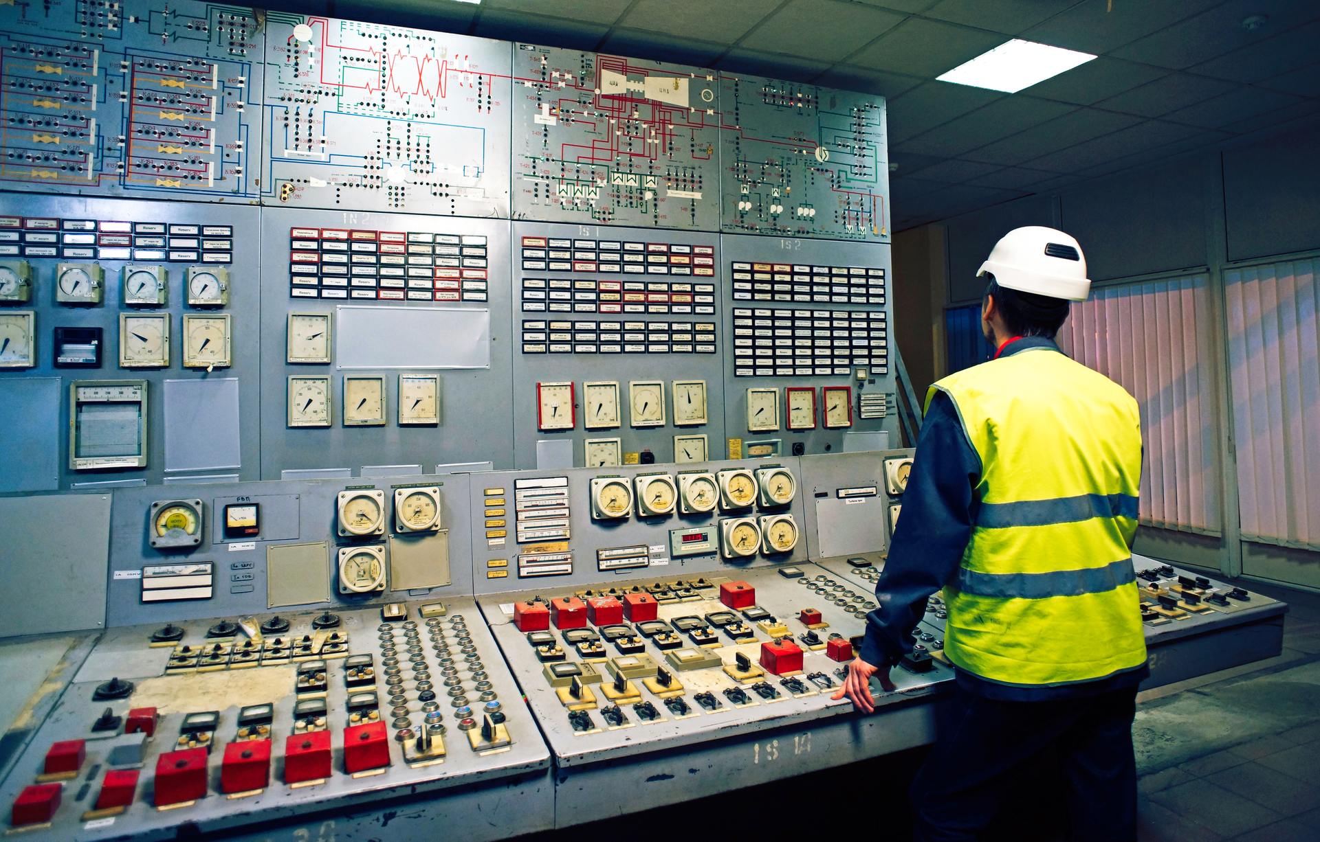 Worker at Control System