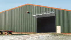 Cs Metal Building w Giant Door Cs Metal Building w Giant Door