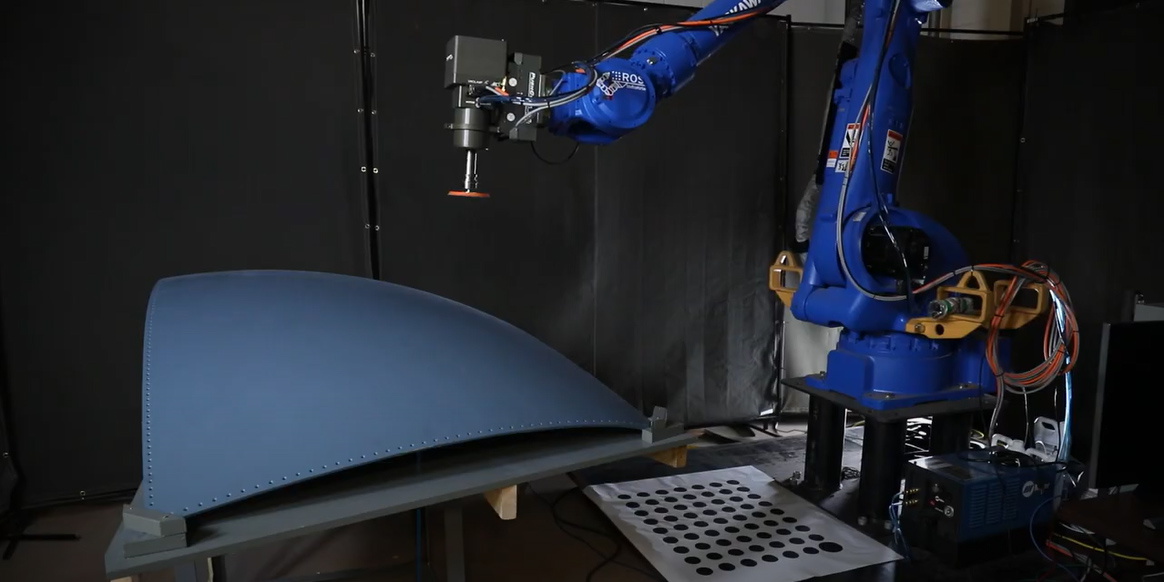 SwRI ROS robot doing surface prep