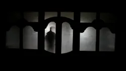 Silhouette Of An Unknown Shadow Figure On A Door Silhouette Of An Unknown Shadow Figure On A Door