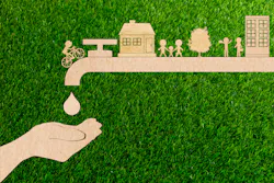 Water droplet from tap Water droplet from tap