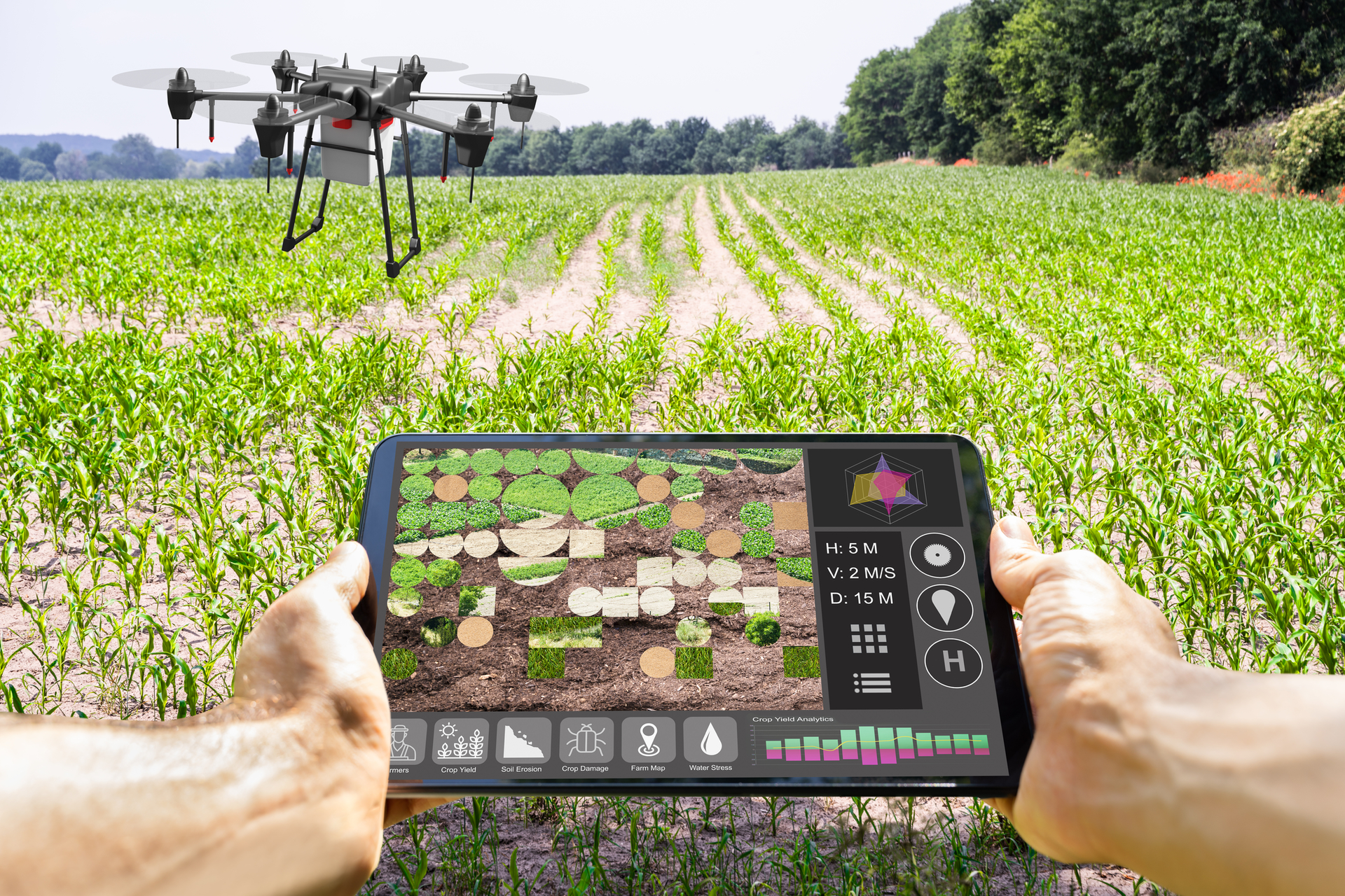 Smart agriculture drone