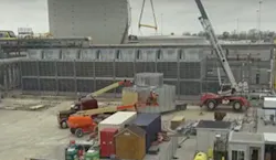 After: The BAC Series 3000 modules were installed in only 4 days, compared to the 2 to 3 months required to assemble field-erected cooling towers. After: The BAC Series 3000 modules were installed in only 4 days, compared to the 2 to 3 months required to assemble field-erected cooling towers.