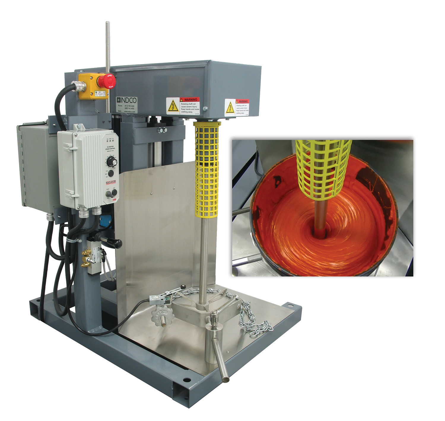 INDCO HSM-03V benchtop lift mixers
