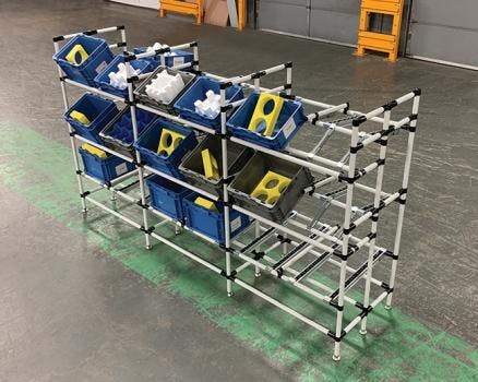 Creform Flow Racks for Subassembly Operations | New Equipment Digest
