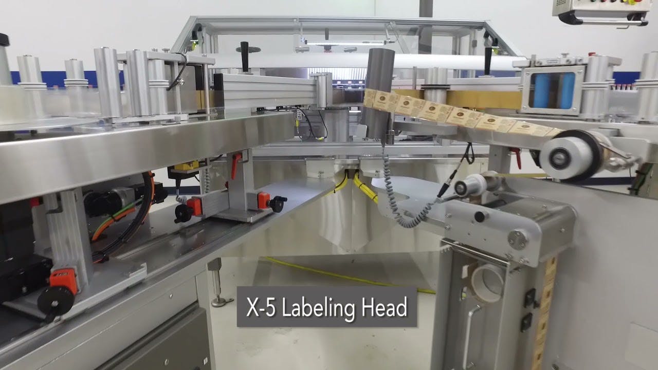 Bottle Labeler VR-72 -- Glass bottles at 550 ppm