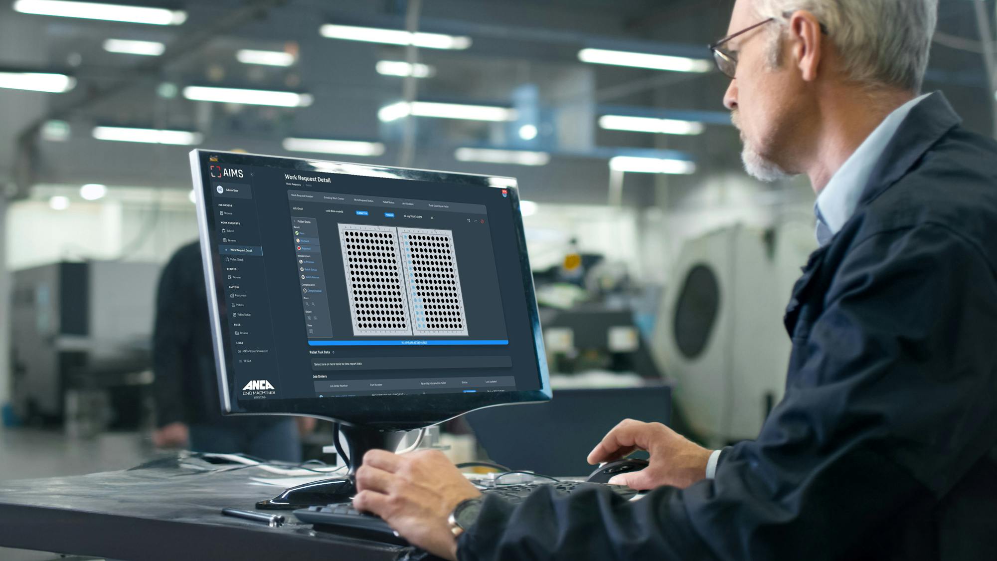 ANCA AIMS Connect screen