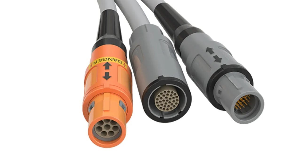 Lemo REDEL 2P High-Voltage Connector