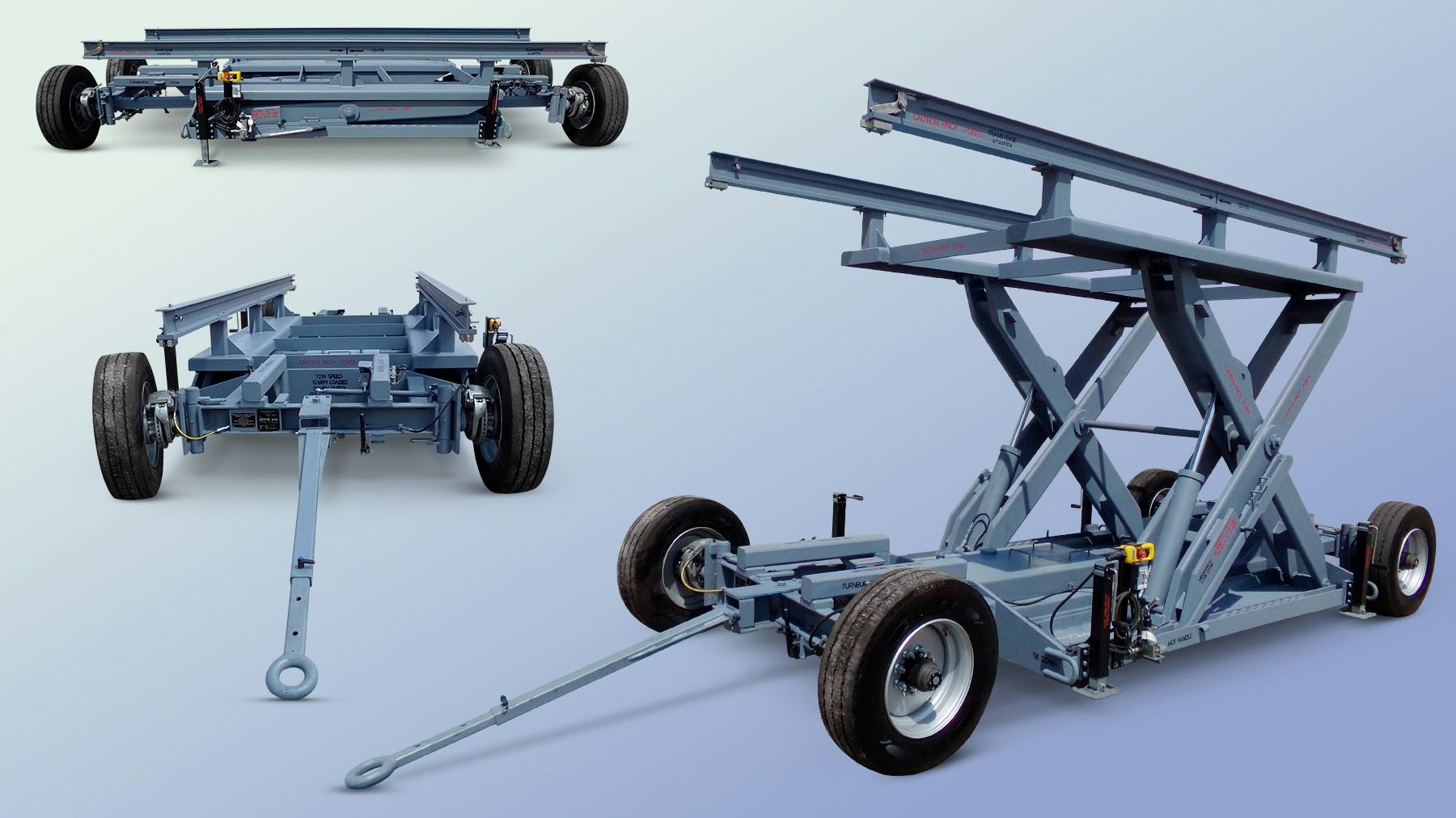 ATI Mobile Lift trailer for fighter jet
